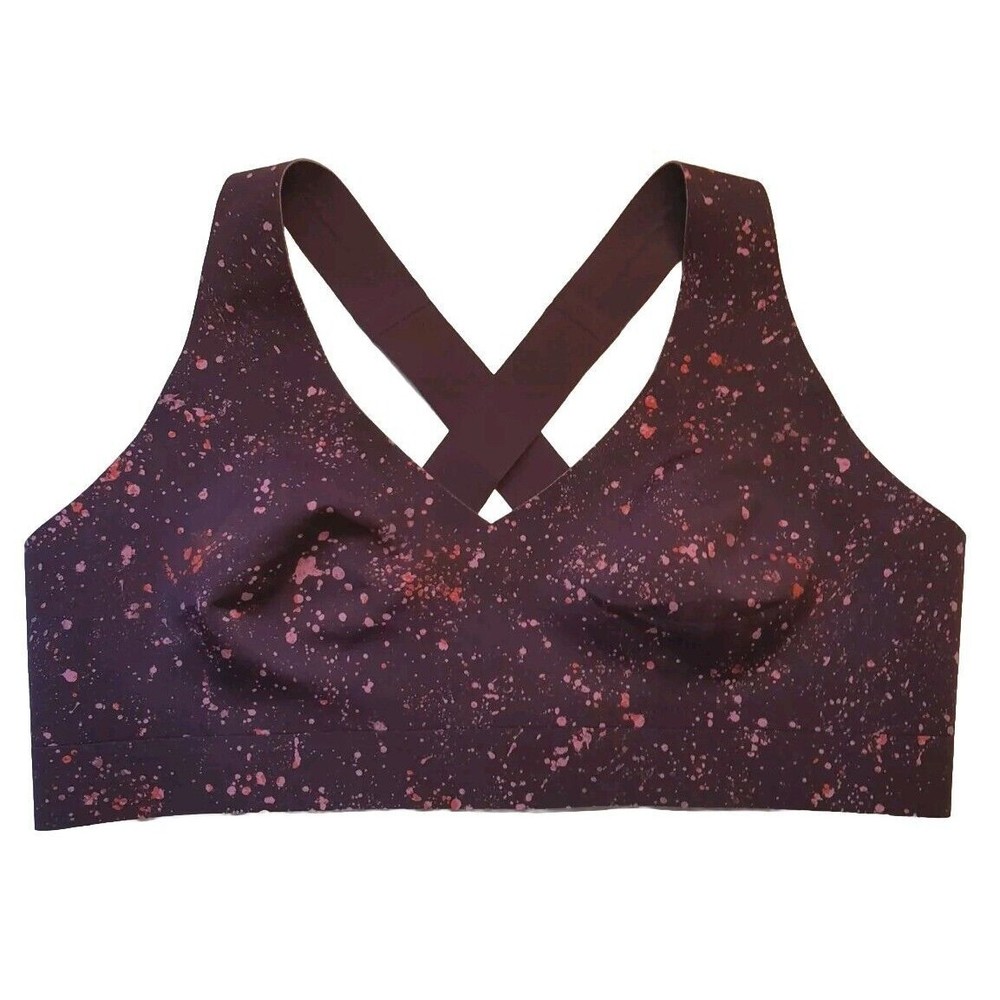 Athleta Purple and Pink Galaxy Sports Bra